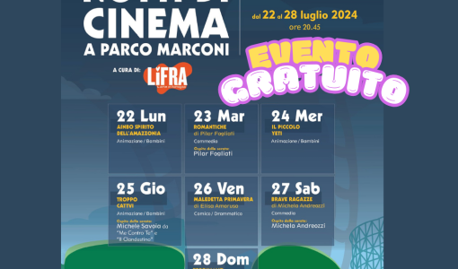 CINEMA ALL'APERTO A ROMA GRATUITO CON FILM PER BAMBINI