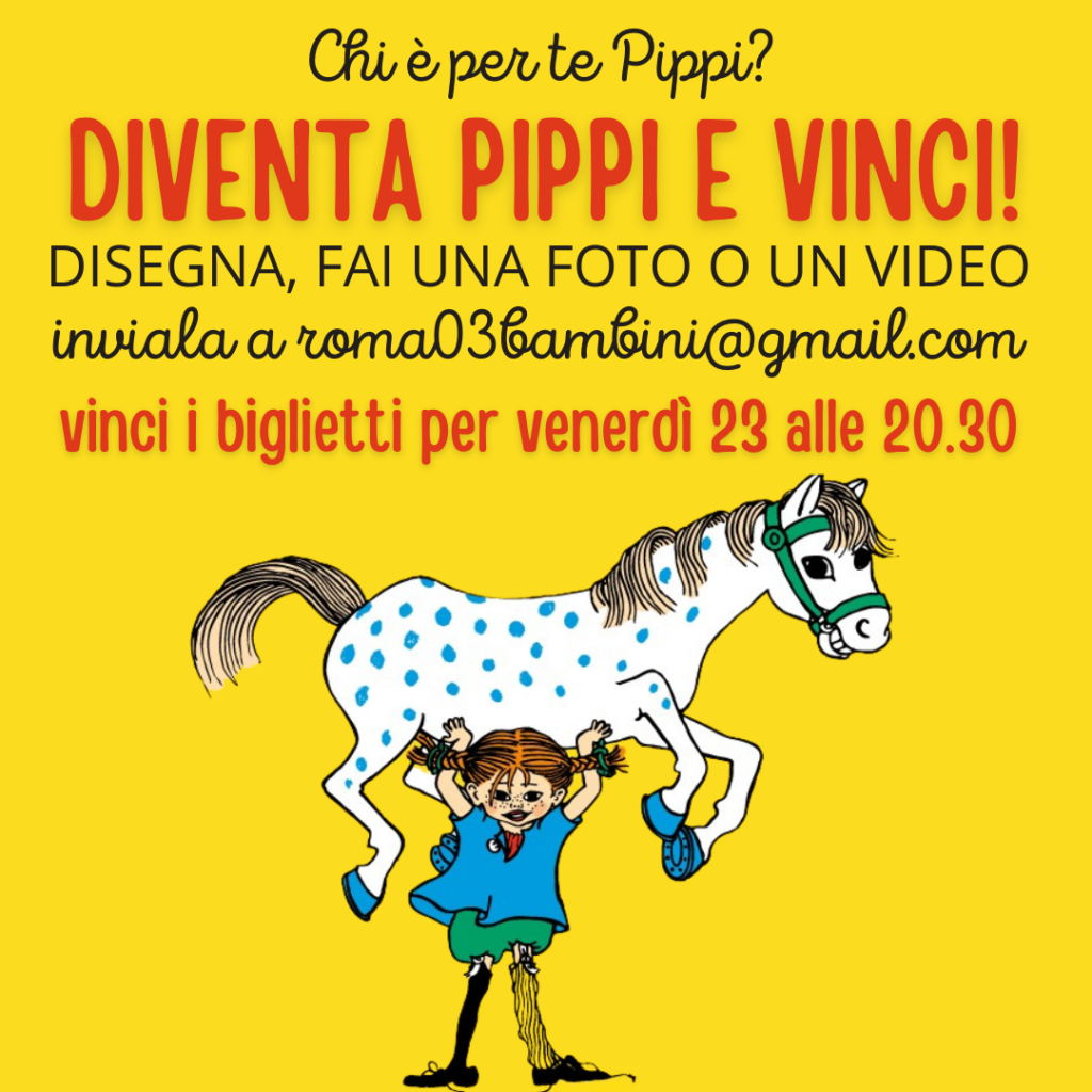 Pippi Calzelunghe spettacolo per bambini al Teatro Olimpico Roma