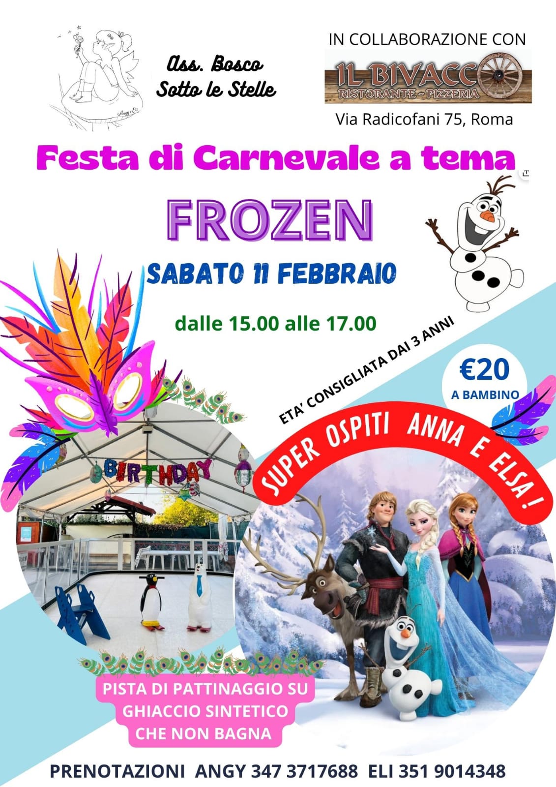 Festa Tema Frozen per Bambini Roma - Feste a Tema