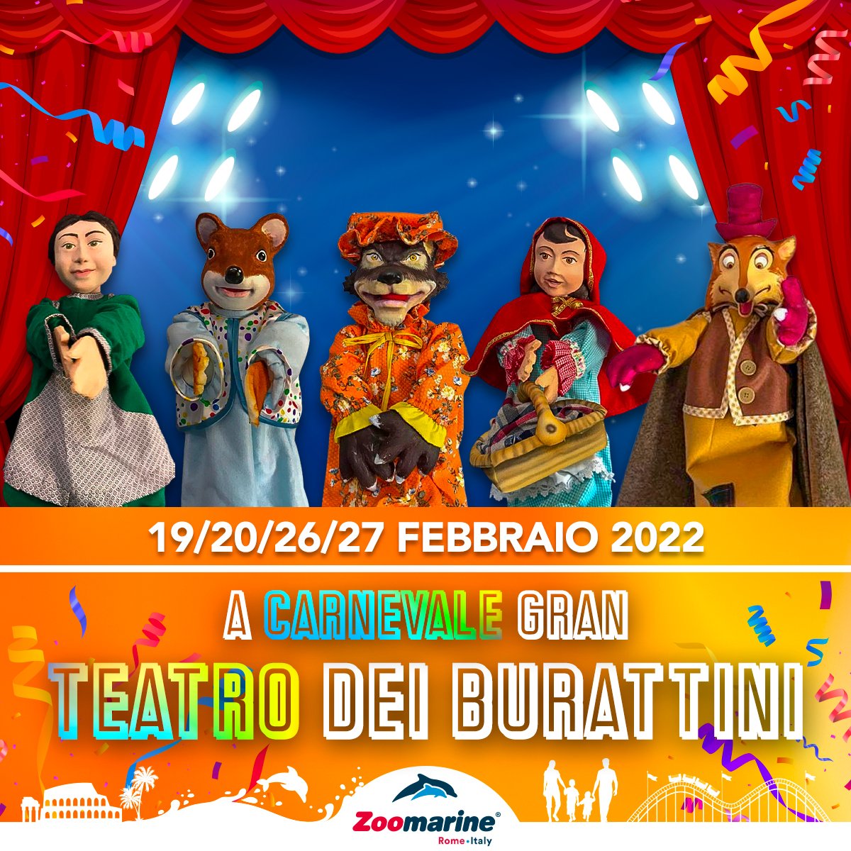 CARNEVALE PER BAMBINI ROMA ZOOMARINE