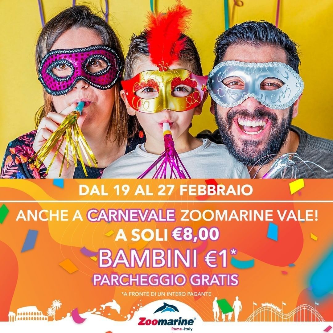 CARNEVALE PER BAMBINI ROMA ZOOMARINE