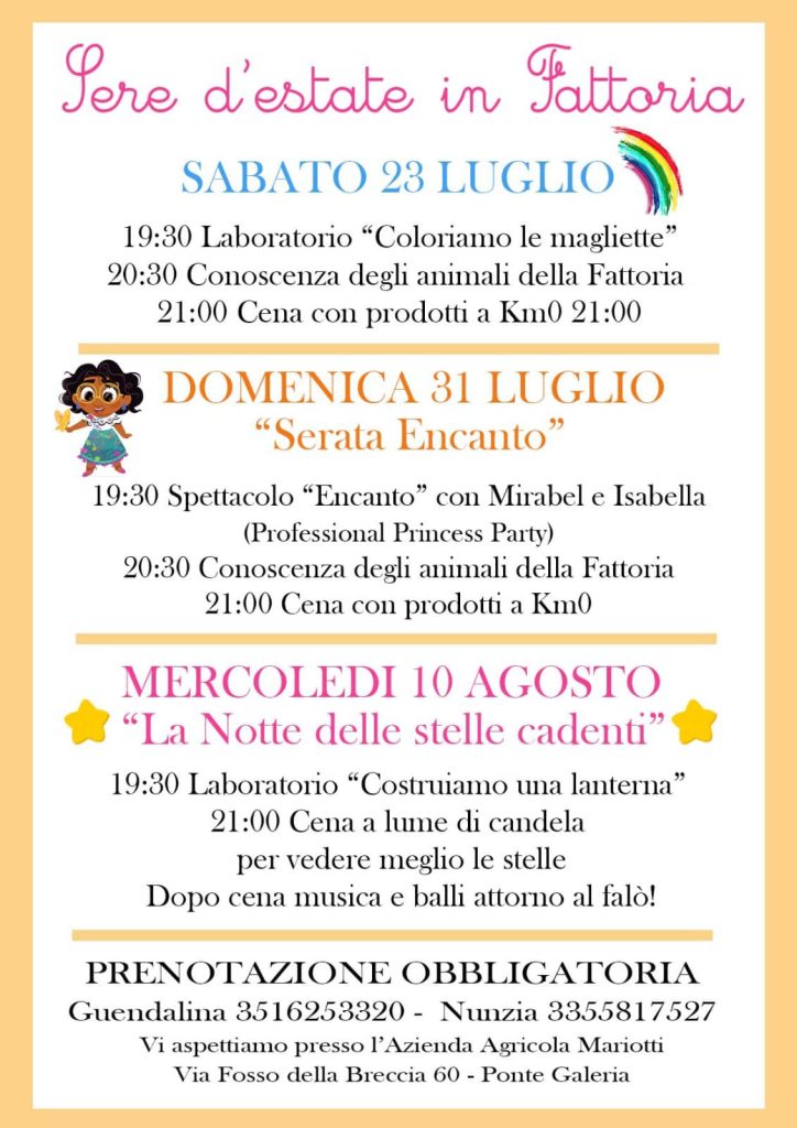 eventi per bambini roma agriturismo per famiglie