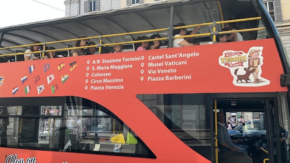 feste per bambini a roma sugli open bus prima comunione festa di fine anno