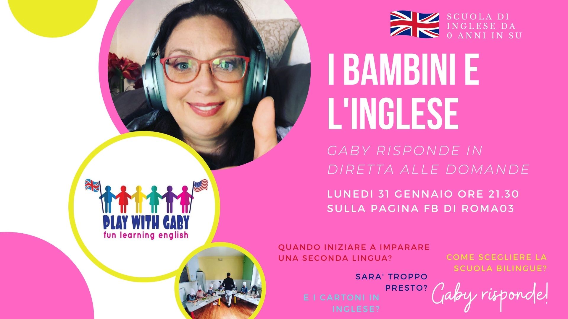 inglese per bambini roma