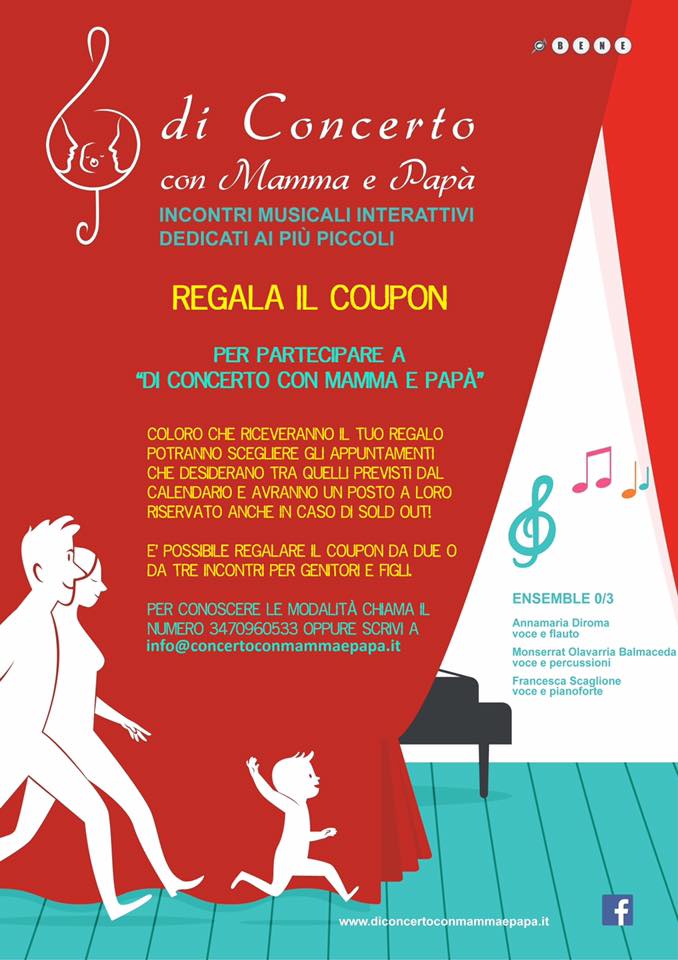 CONCERTI MUSICA GORDON BAMBINI DA 0 A 5 ANNI ROMA regala un concerto