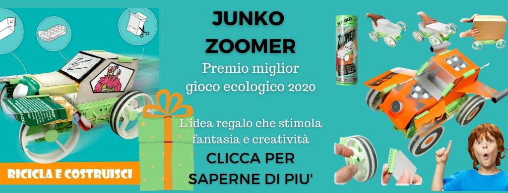 regalo di natale gioco creativo per bambini junko zoomer riciclo