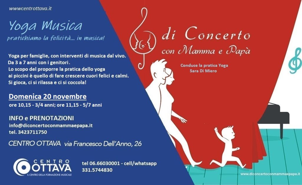 yoga musica roma di concerto con mamma e papà