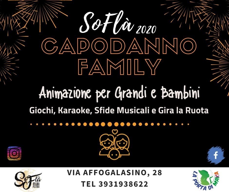 soflà capodanno per famiglie con bambini a roma