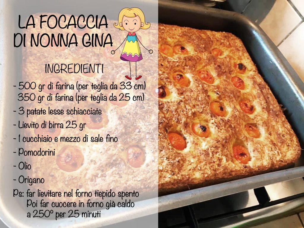 Le tradizioni: La focaccia di nonna gina