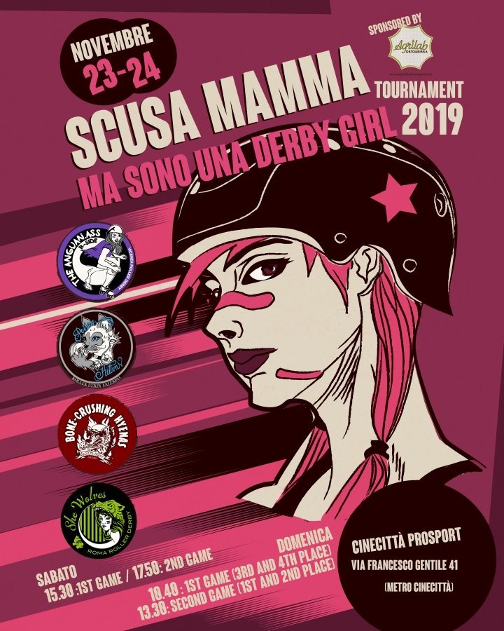 rollerderby torneo roma novembre 2019