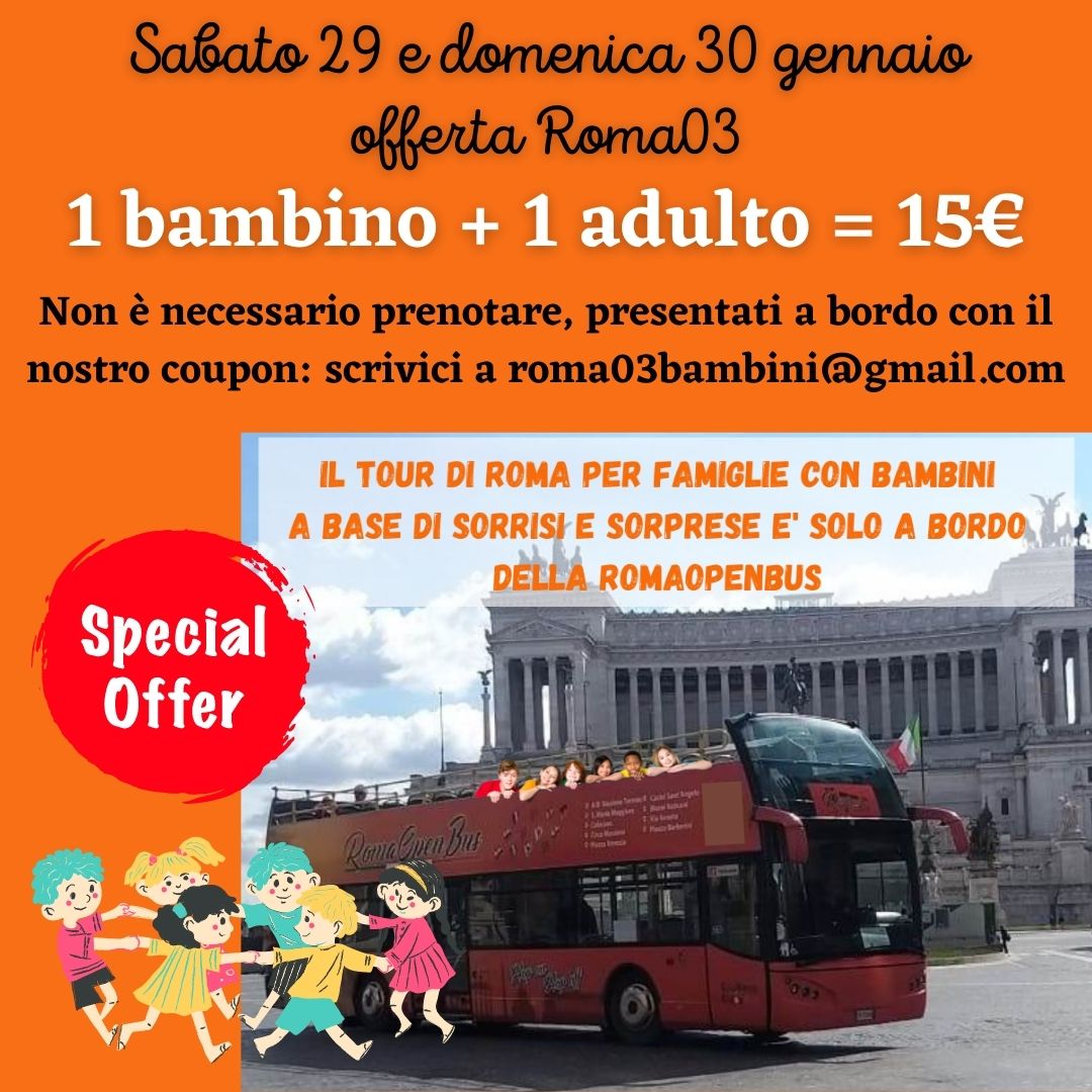 eventi per bambini roma fine settimana weekend sabato domenica visita guidata