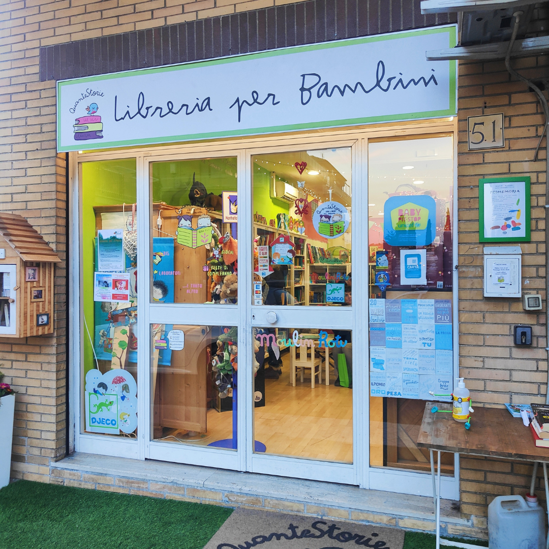 libreria per bambini a roma quantestorie zona selva candida boccea