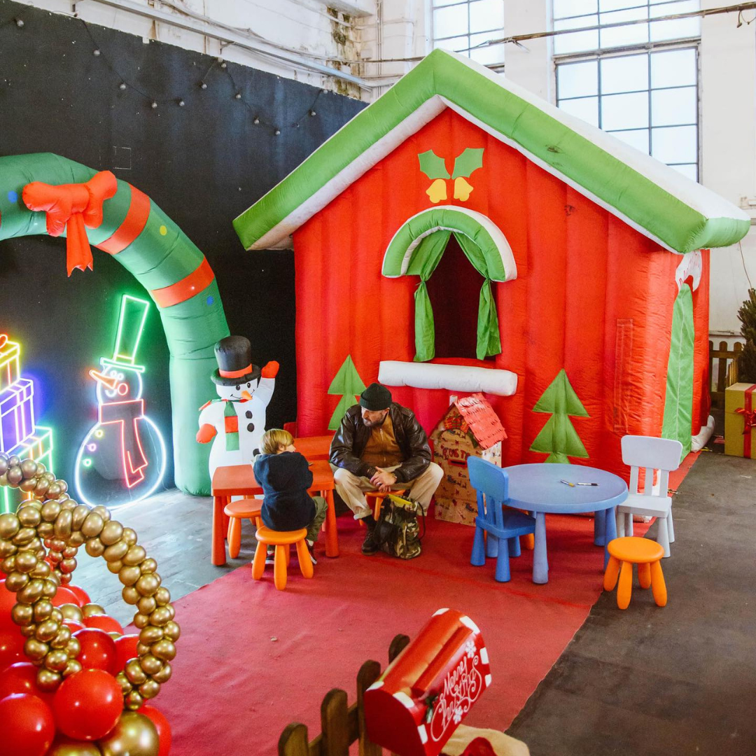 mercatino di natale a roma area giochi bambini