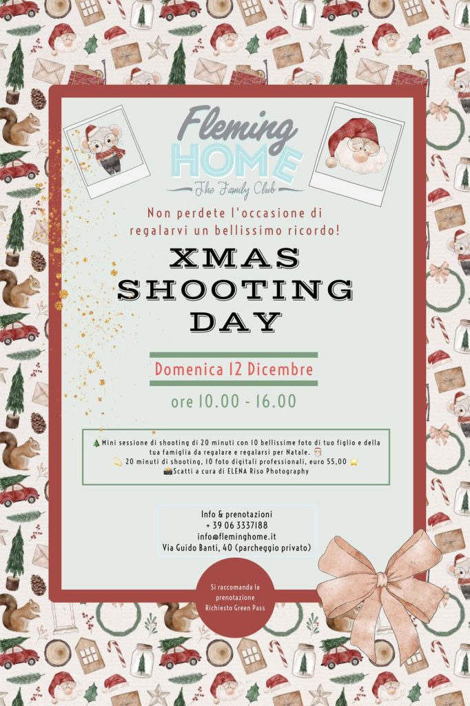 shooting fotografico natale bambini roma