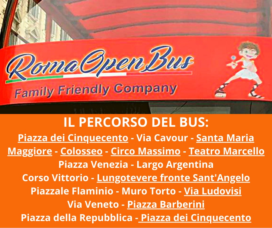 tour di roma per bambini bus aperti