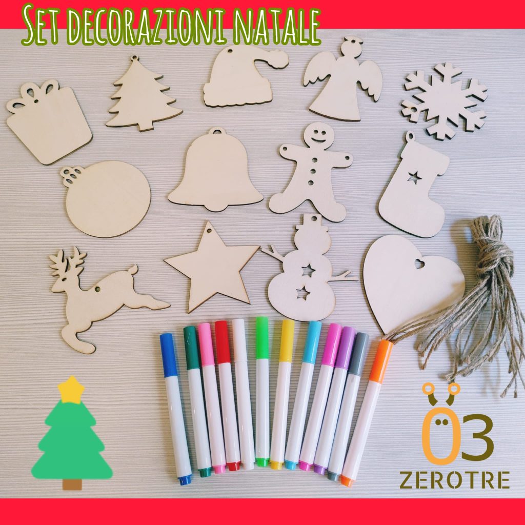 decorazioni di natale per bambini da colorare