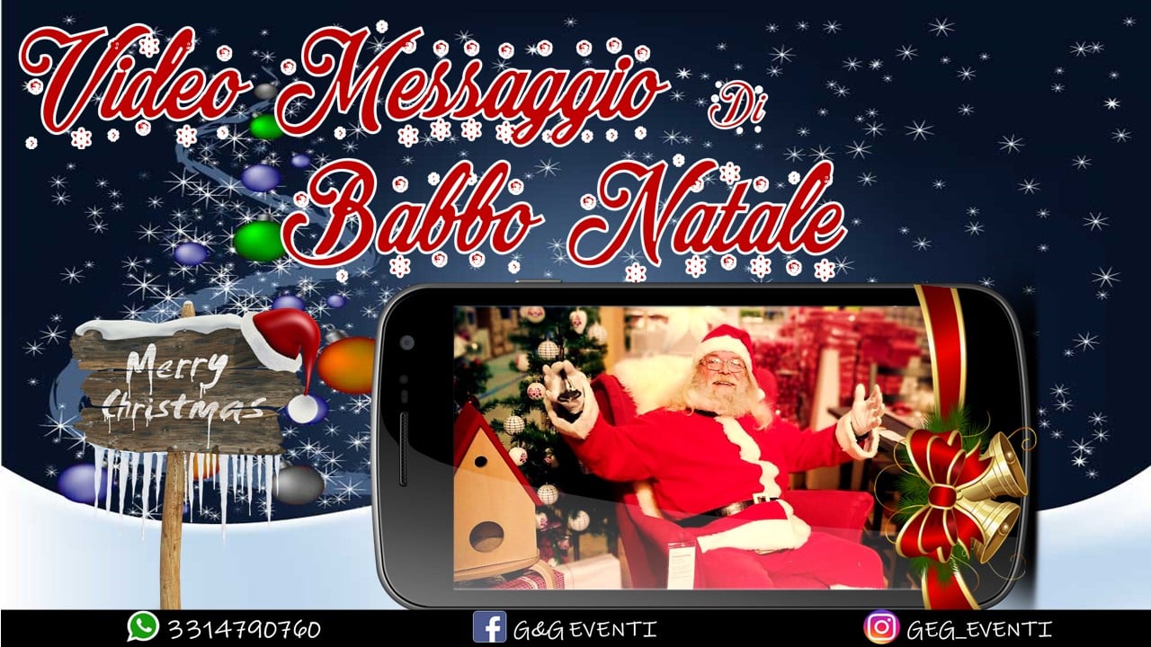 babbo natale a casa tua in videochiamata bambini