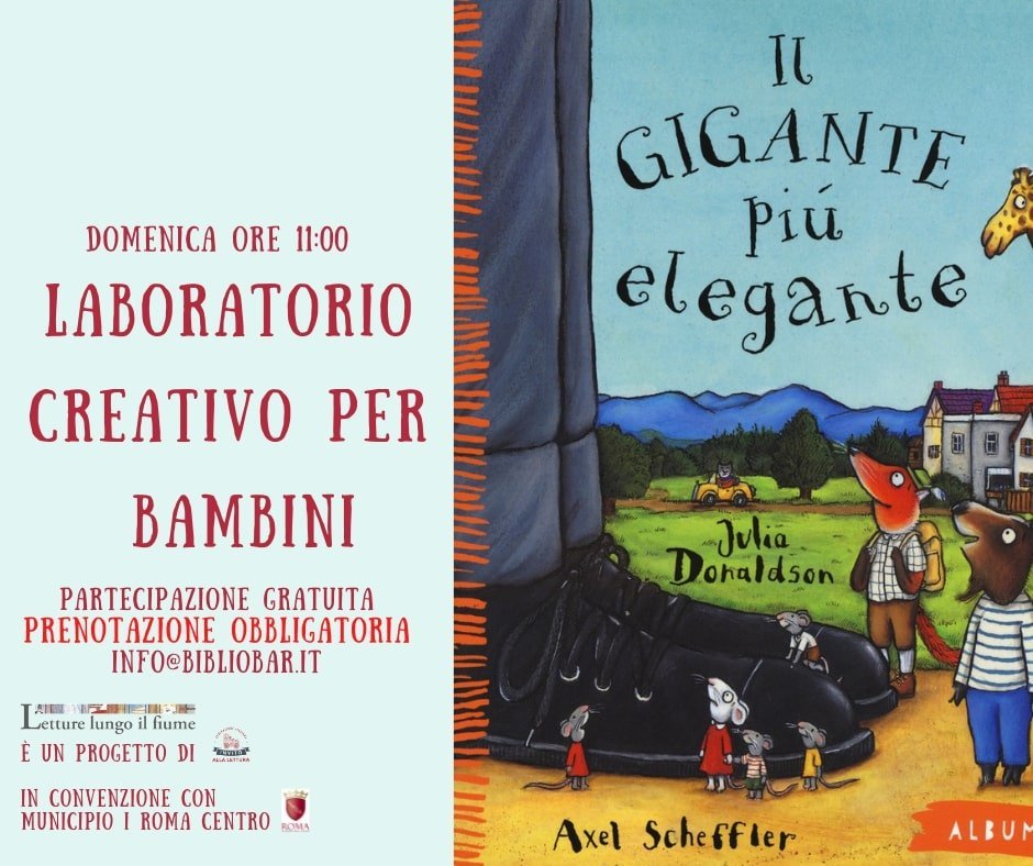 bibliobar eventi per bambini weekend domenica roma