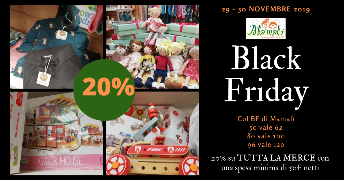 black friday roma giochi giocattoli mamalì sconti esclusivi per Roma03