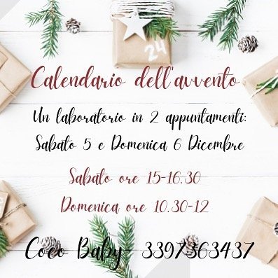 calendario dell avvento laboratorio creativo bambini roma fregene