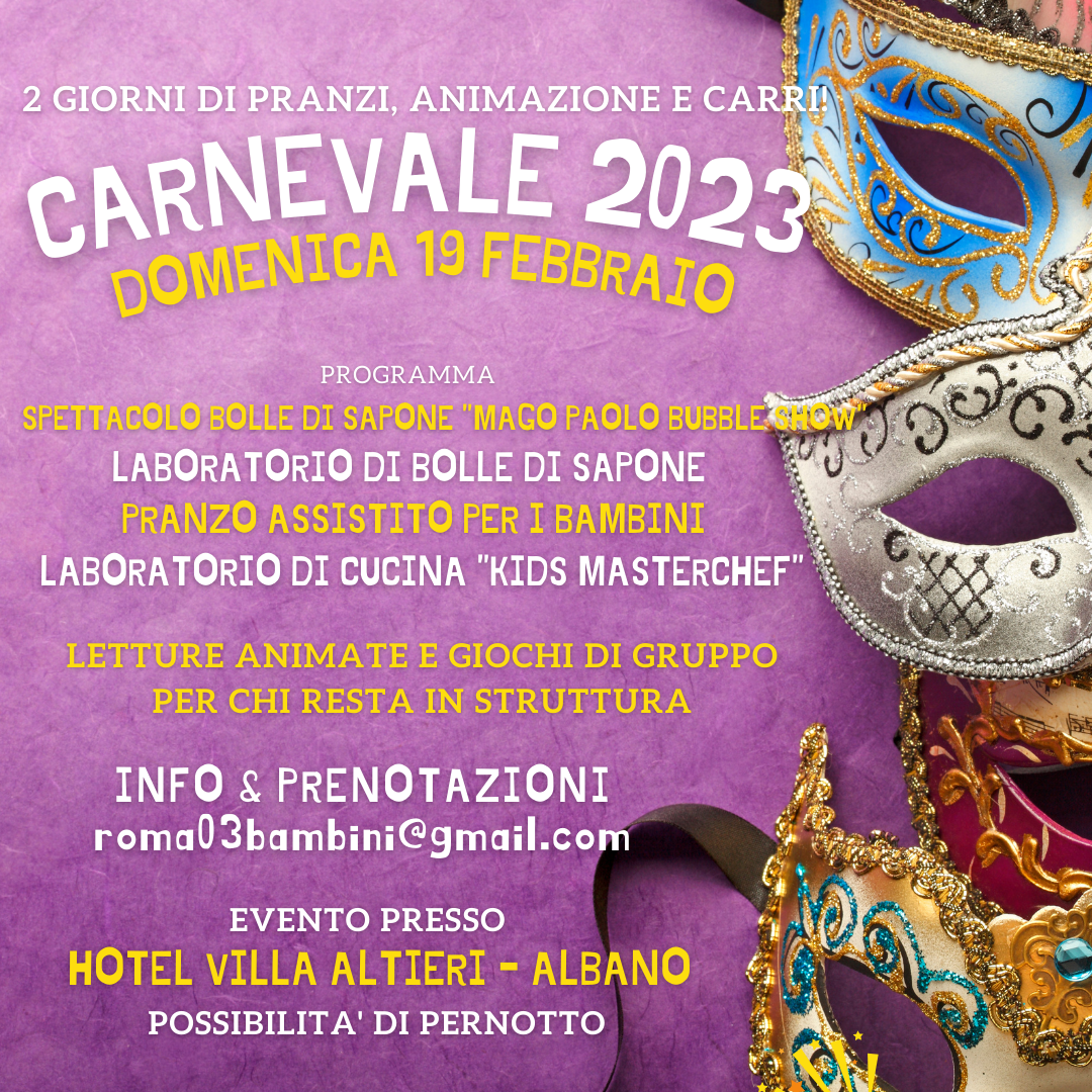 carnevale per bambini roma sfilata carri albano