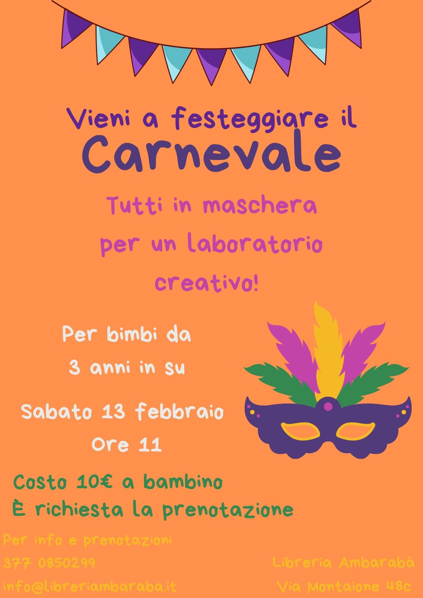 carnevale per bambini roma