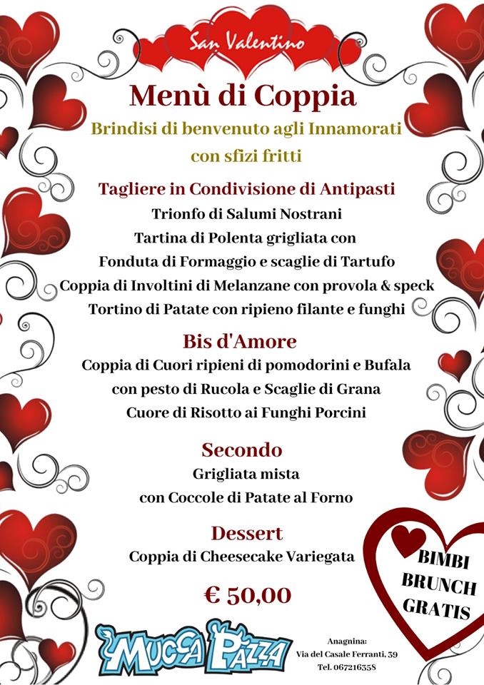 cena san valentino roma bambini baby sitter