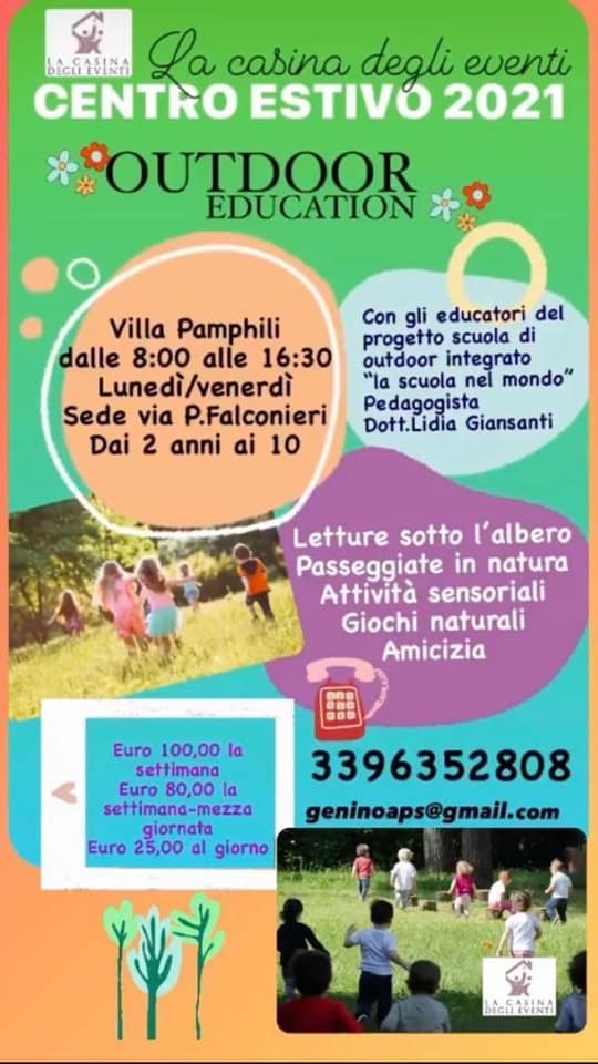 centro estivo per bambini roma aperto ad agosto monteverde la casina degli eventi