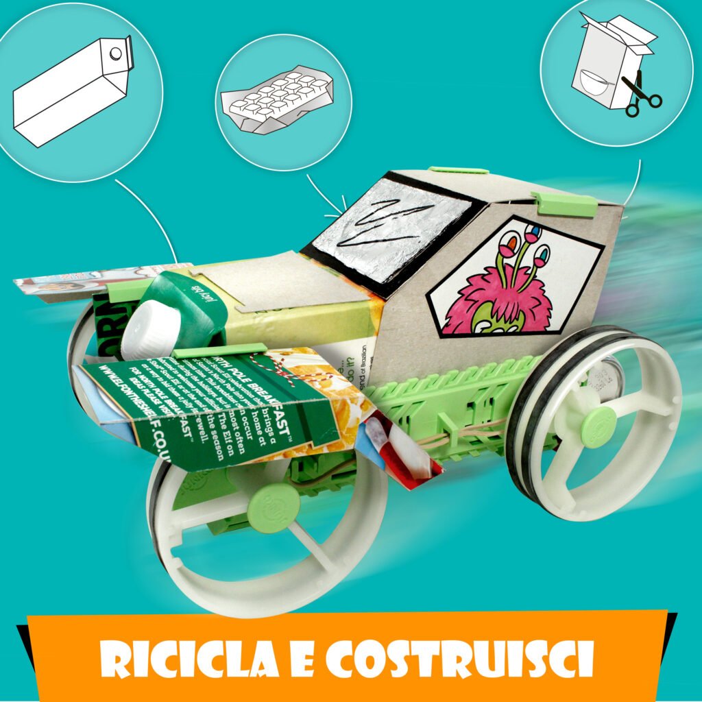 gioco riciclo creativo per bambini giocattolo