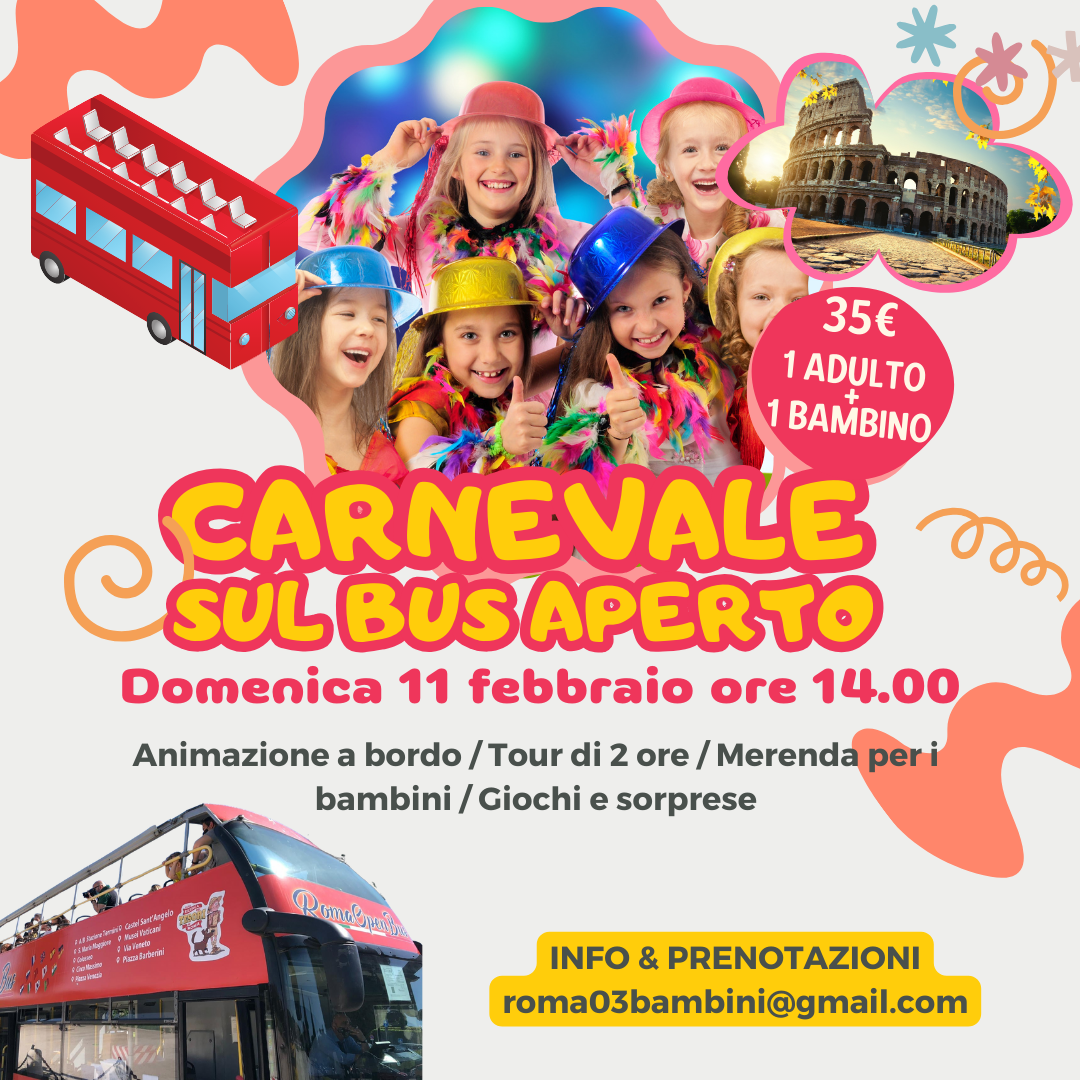 festa di carnevale per bambini a roma