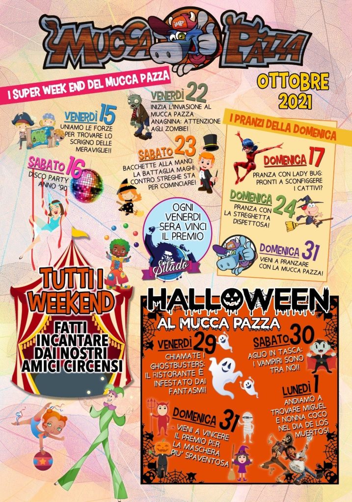 eventi di halloween per bambini a roma agriturismo ristorante mucca pazza