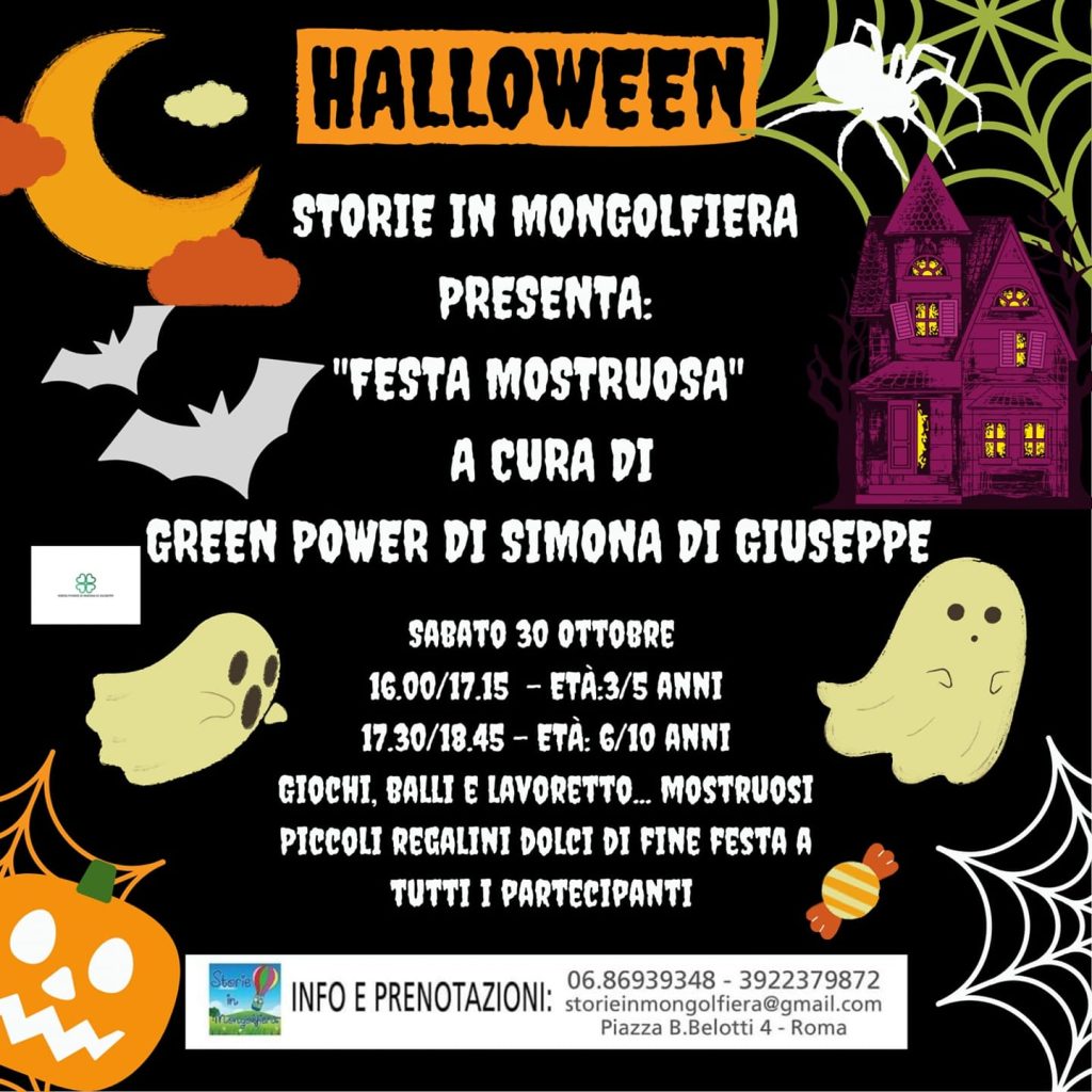 eventi di halloween per bambini a roma libreria