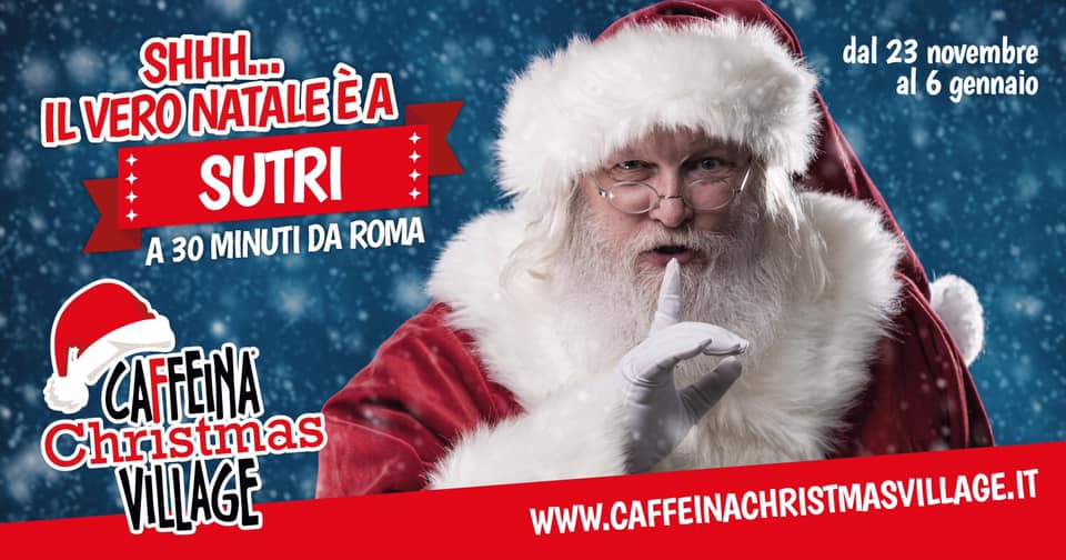 eventi e mercatini di natale per bambini caffeina christmas village sutri sconto