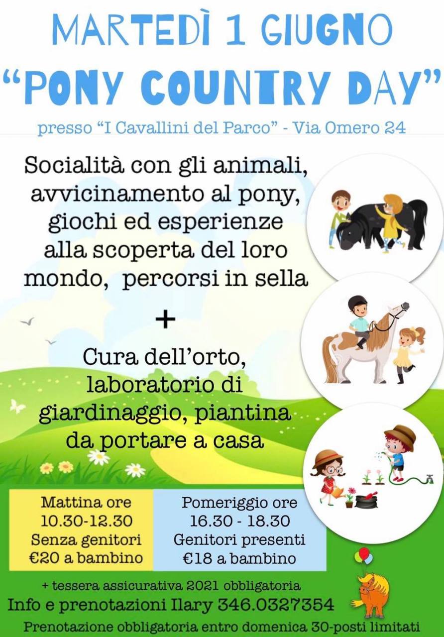 eventi per bambini ponte 2 giugno roma pony cavalli 1