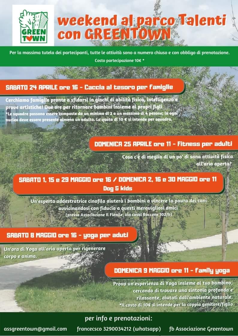 eventi per famiglie parco talenti roma