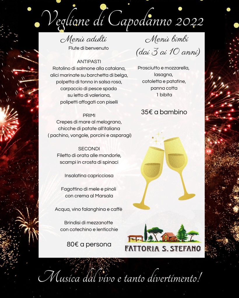 fattoria santo stefano capodanno per famiglie roma