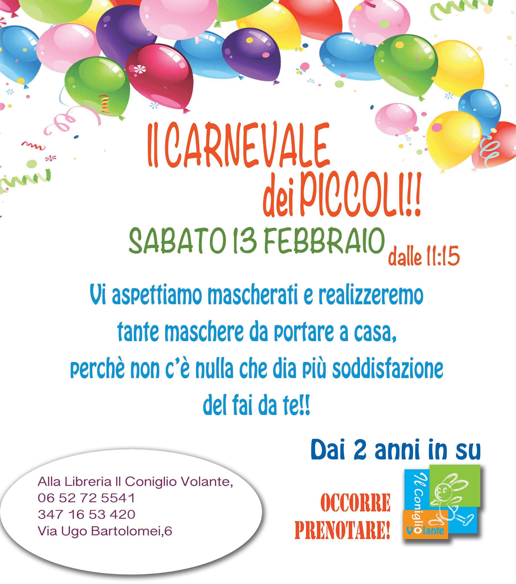 festa di carnevale per bambini roma sabato grasso