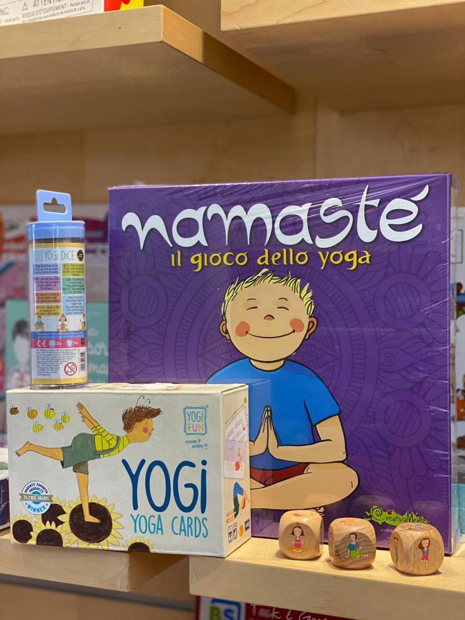 gioco yoga bambini famiglia citta del sole negozio giocattoli roma