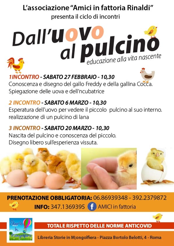 laboratorio per bambini libreria weekend sabato roma fattoria didattica animali