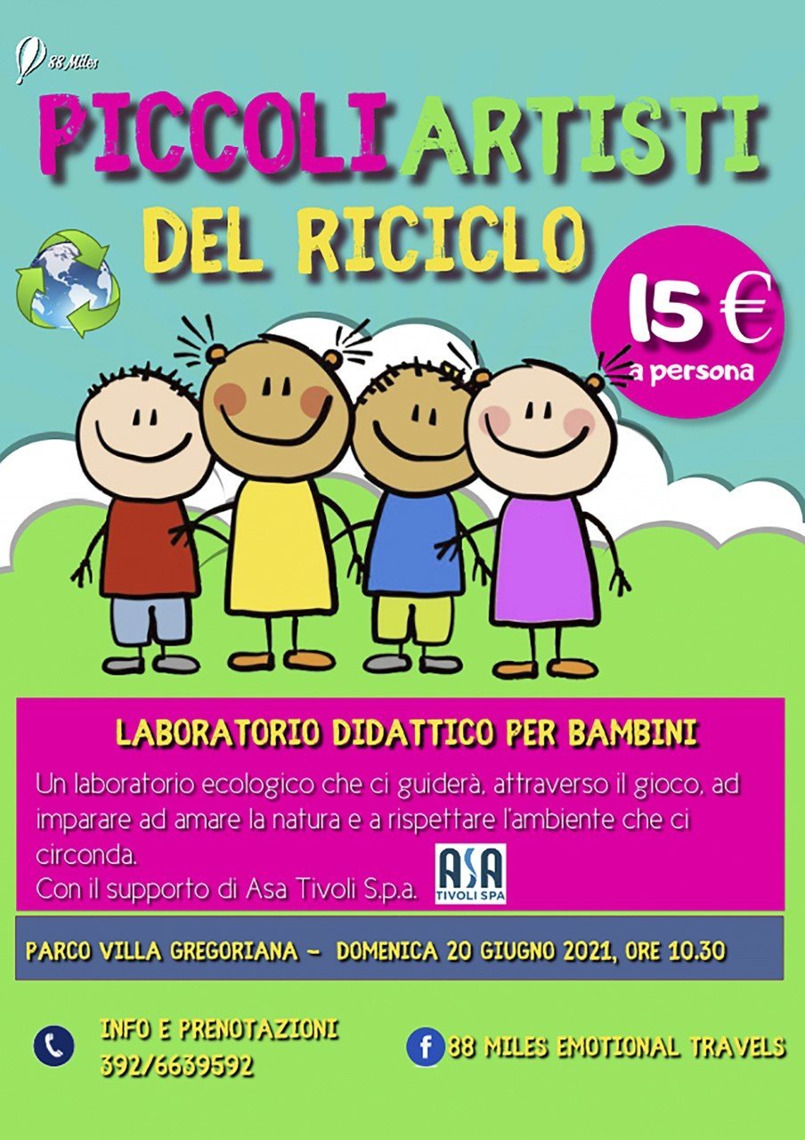 laboratorio per bambini tivoli roma weekend evento