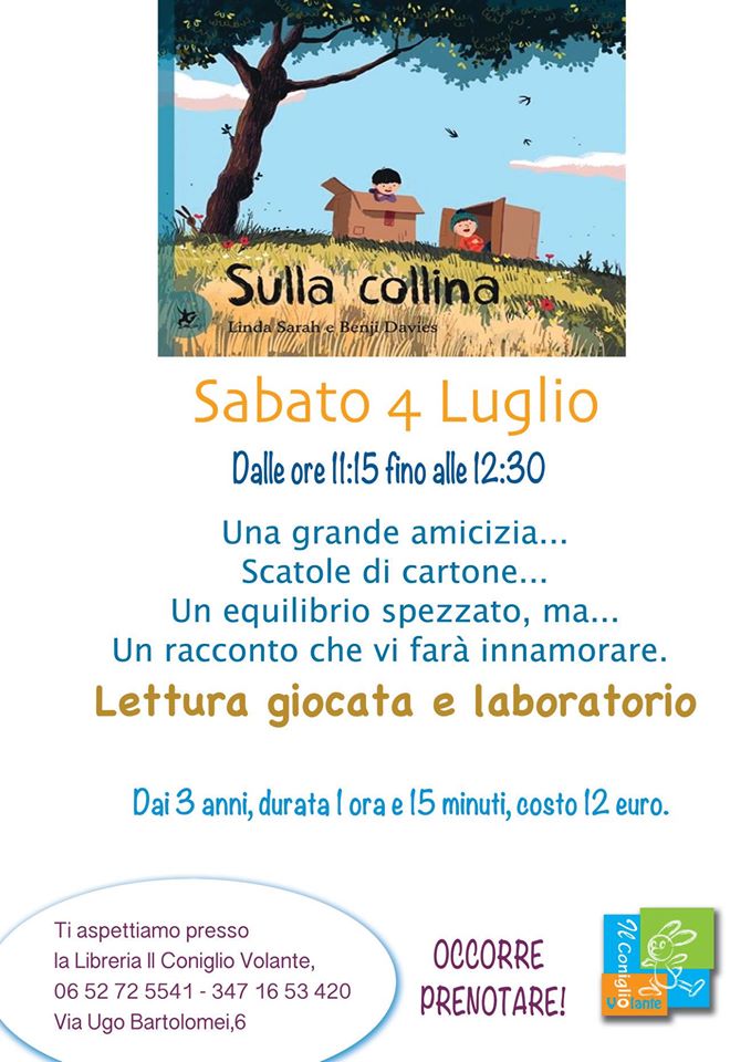 lettura giocata e laboratorio bambini eventi weekend roma