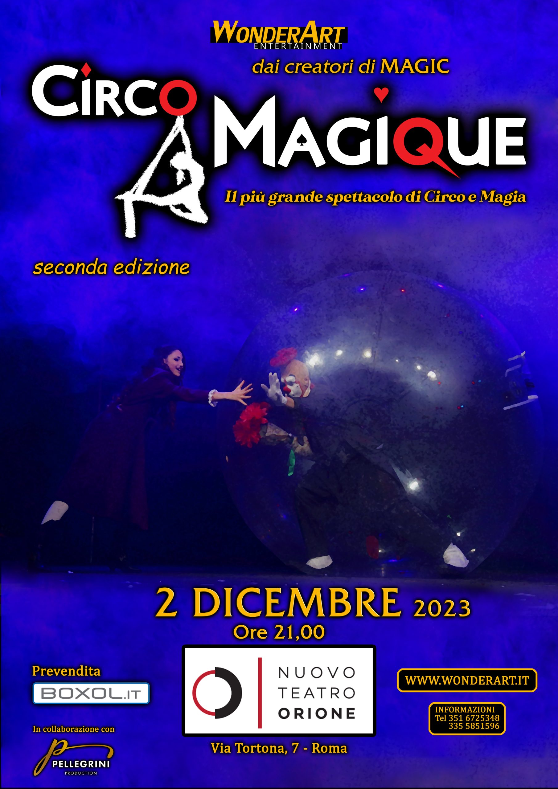 spettacolo di magia circo per bambini