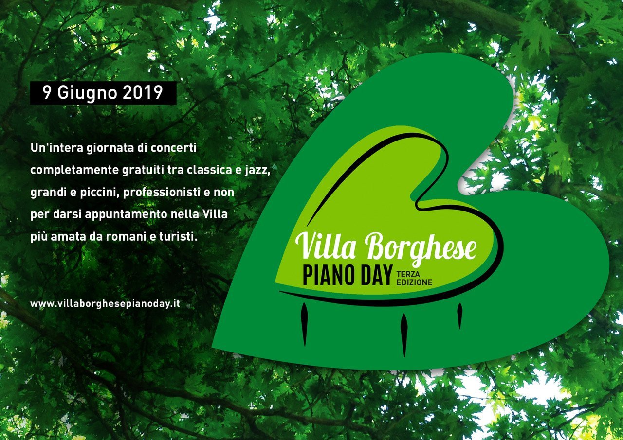 villa borghese piano day weekend eventi roma bambini domenicca 9 giugno musica