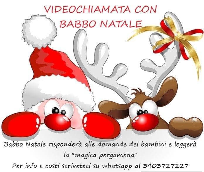 babbo natale a casa tua in videochiamata bambini