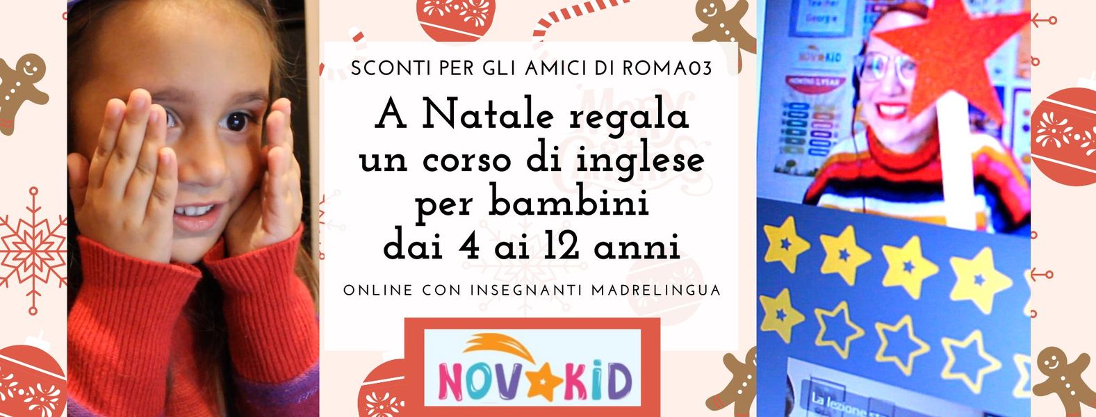 novakid natale regala un corso di inglese a un bambino