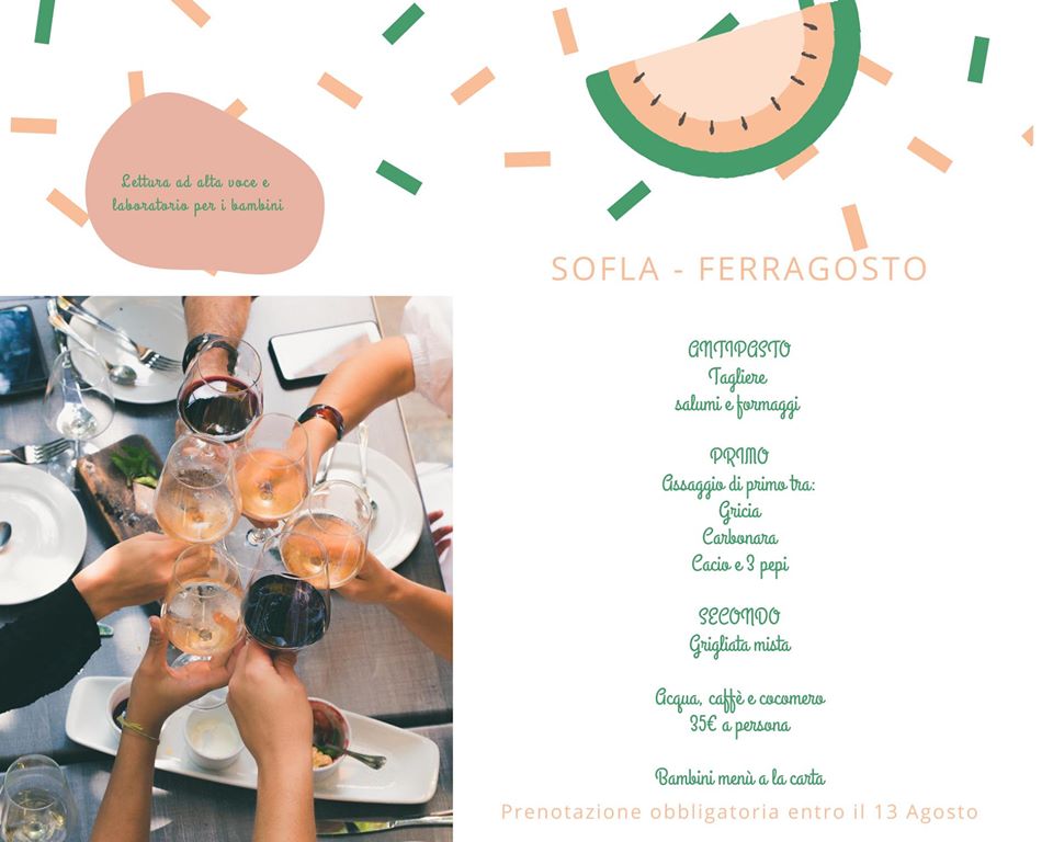 pranzo ferragosto bambini famiglie roma soflà