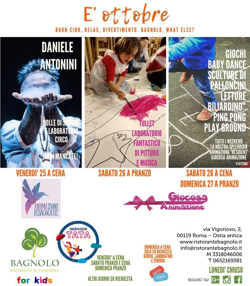 ristorante bagnolo roma per famiglie con bambini