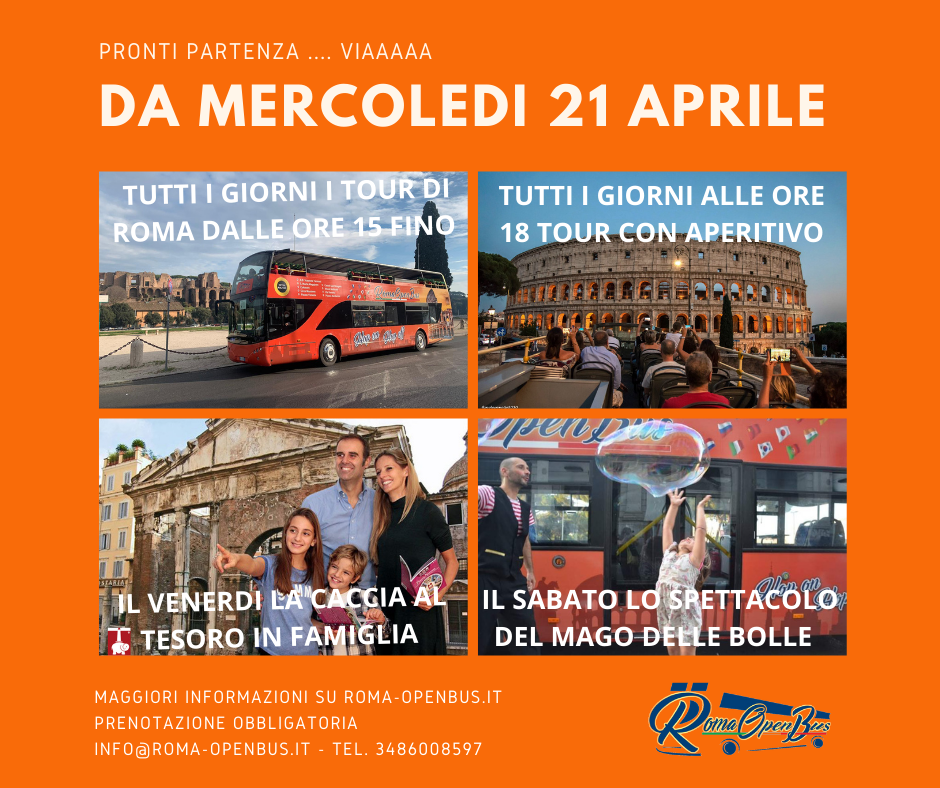 roma open bus tour per famiglie con bambini