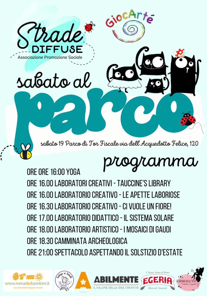 sabato al parco cosa fare con i bambini a roma nel weekend eventi laboratori