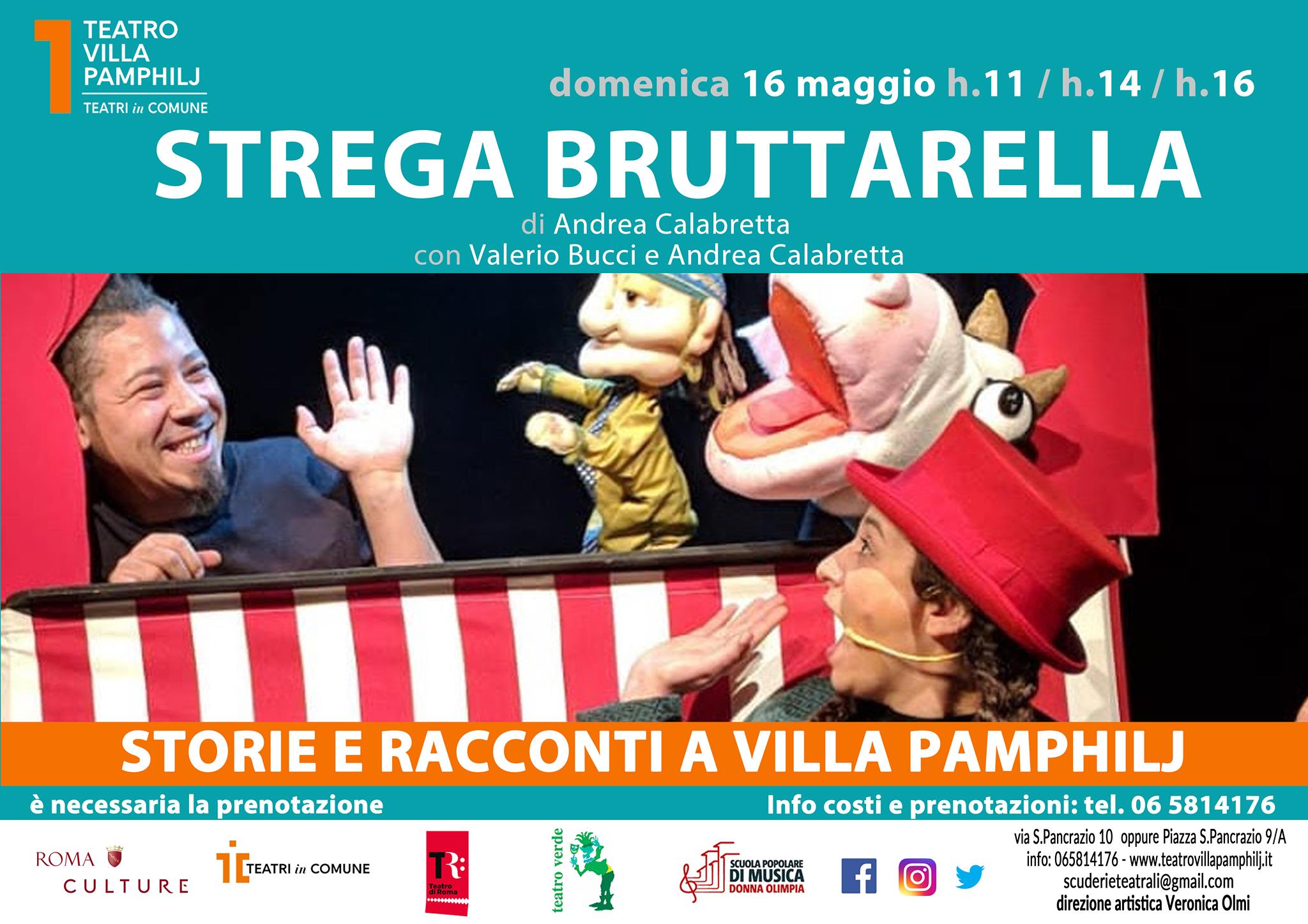 strega bruttarella spettacolo teatro per bambini roma